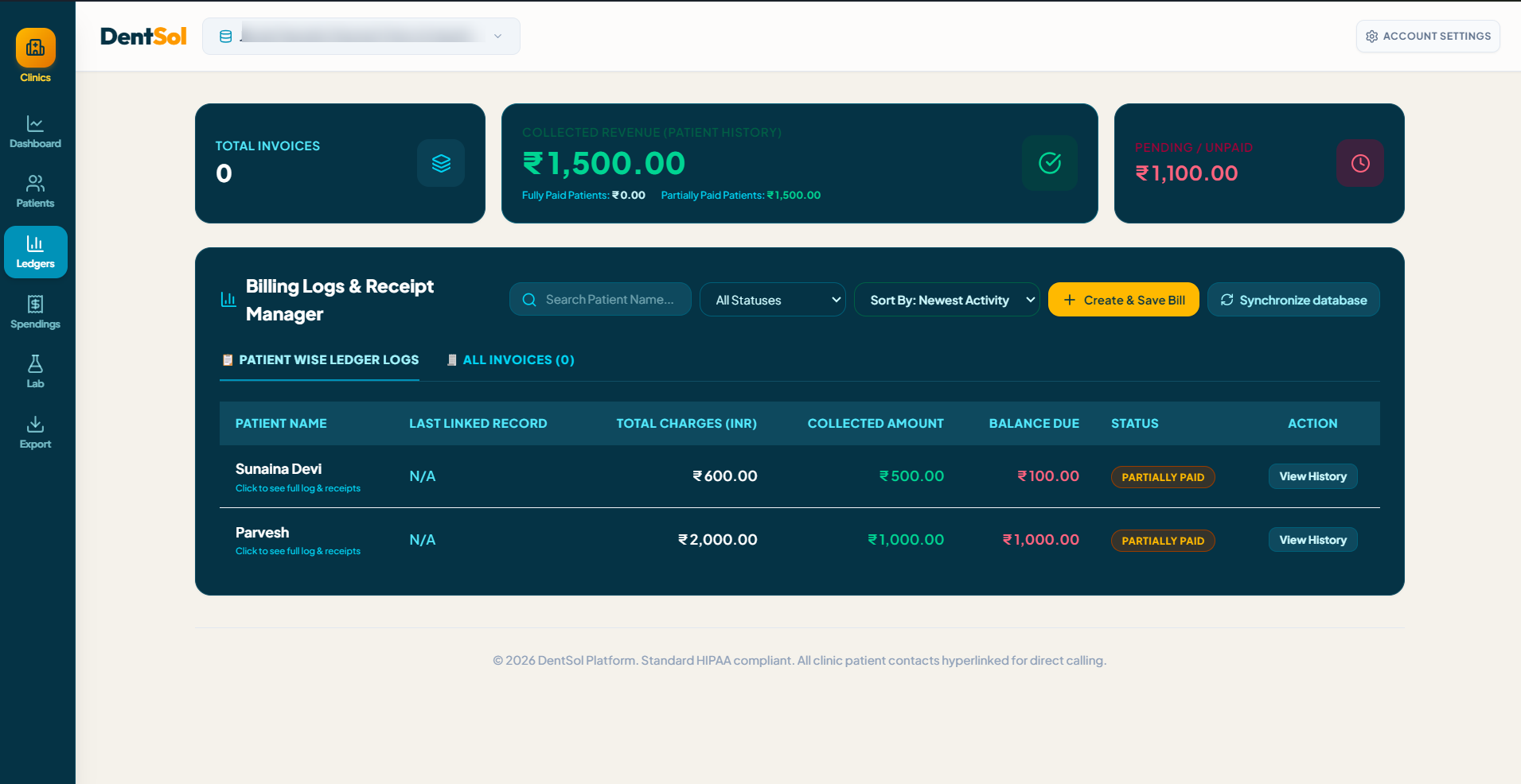 Ledger Management